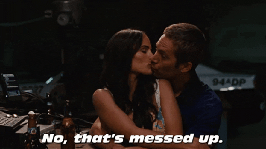 Jordana Brewster Paul Walker Messed Up GIF