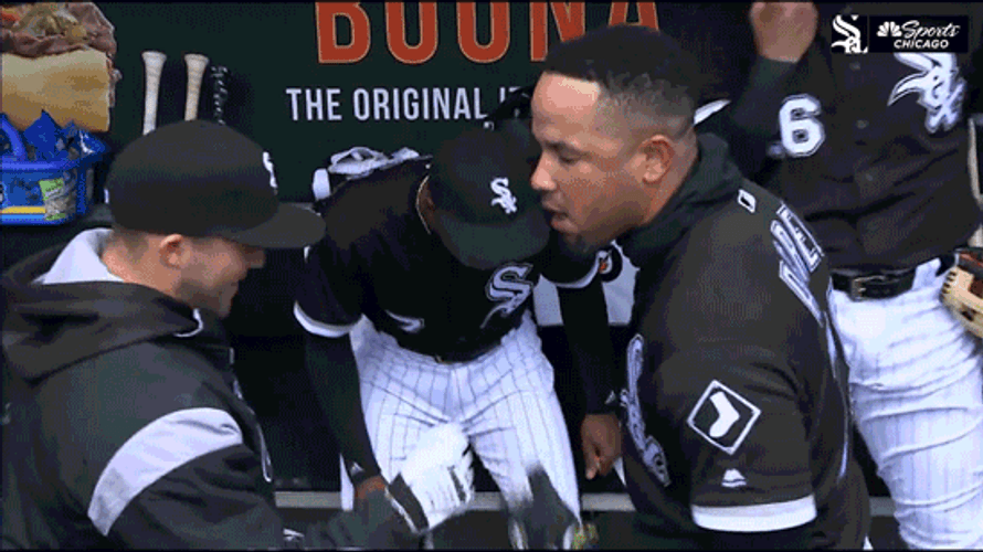 Jose Abreu Yolmer Sanchez Hug GIF