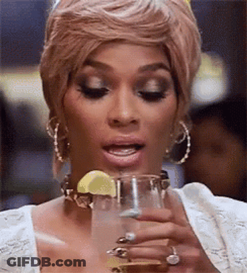 Joseline Hernandez Sipping Cocktail GIF
