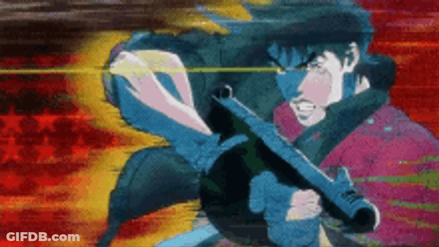 Joseph Joestar About To Shoot GIF