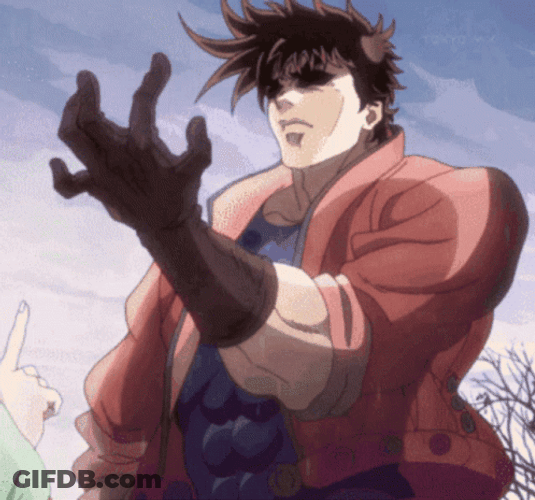 Joseph Joestar Mad Expression GIF