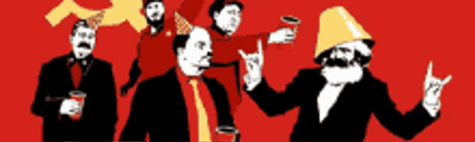 Joseph Stalin Animated Dance Party Drinking GIF