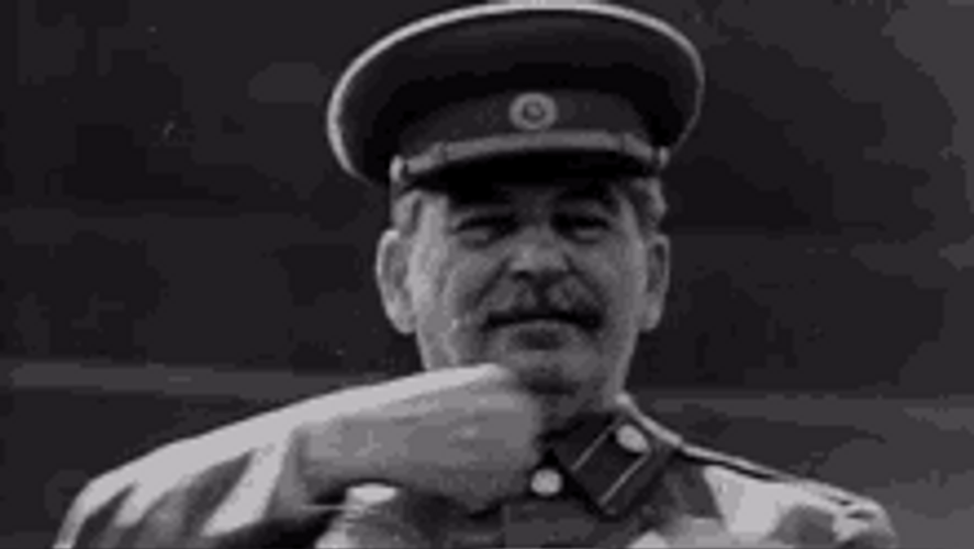Joseph Stalin Dancing Arms Black And White GIF
