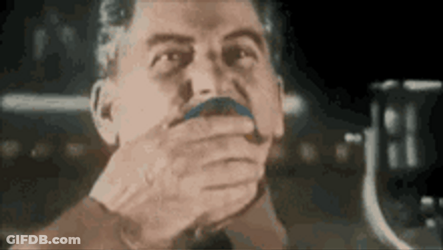 Joseph Stalin Funny Painting Beard Colors GIF