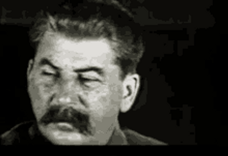 Joseph Stalin Look Away Not Interested Reaction GIF