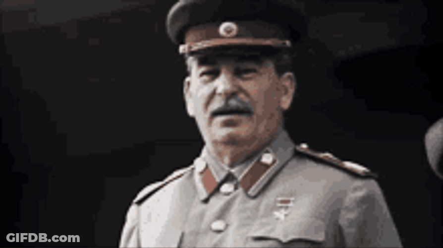 Joseph Stalin Looking Military Soldiers Communist Party GIF