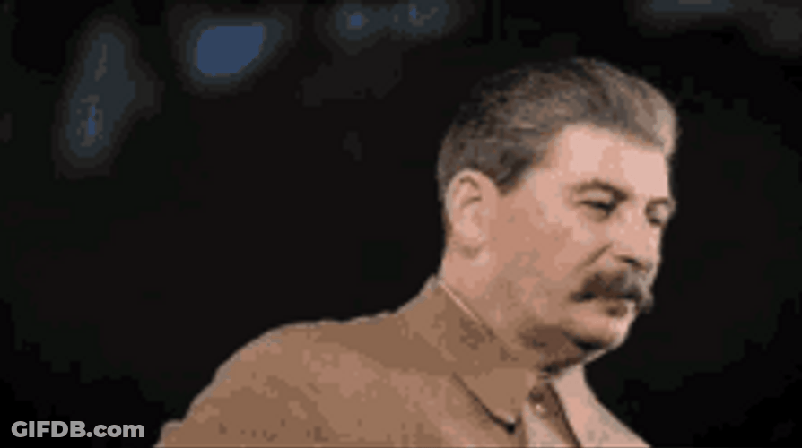 Joseph Stalin Soviet Union Leader Head Turn GIF