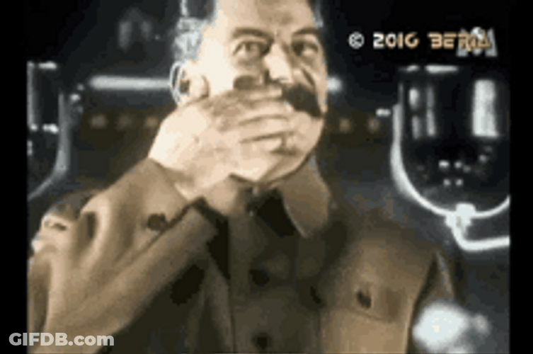 Joseph Stalin Touching Beard Soviet Leader GIF