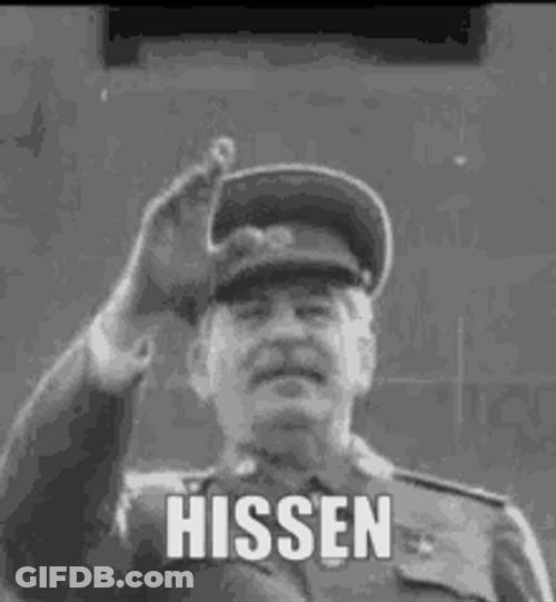 Joseph Stalin Waving Hello Vintage Meme GIF