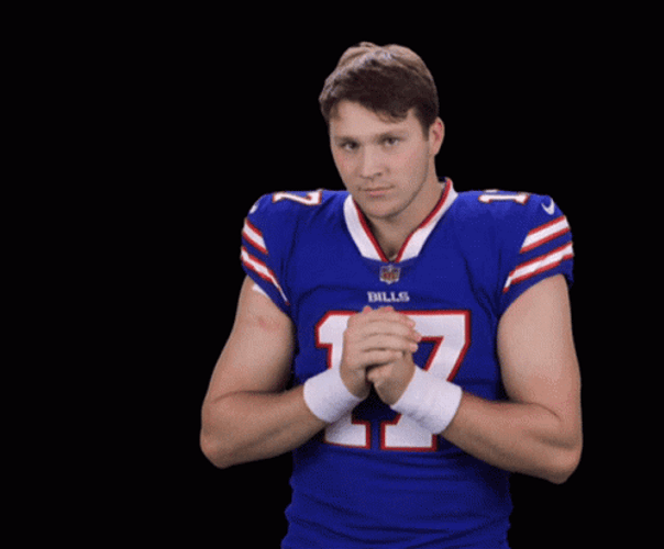 Josh Allen Clenching Hands GIF