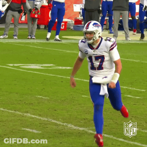 Josh Allen Disappointedly Stopped GIF