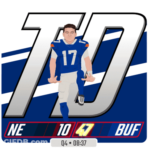 Josh Allen Dusting Clothes GIF