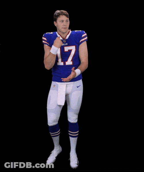 Josh Allen Imagining Eating GIF