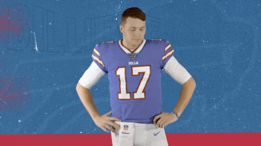 Josh Allen Looking At His Watch GIF