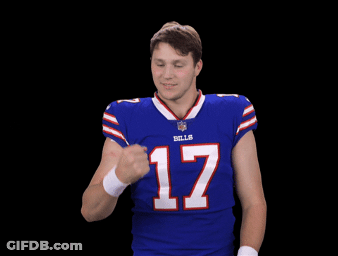 Josh Allen Moving His Arm GIF