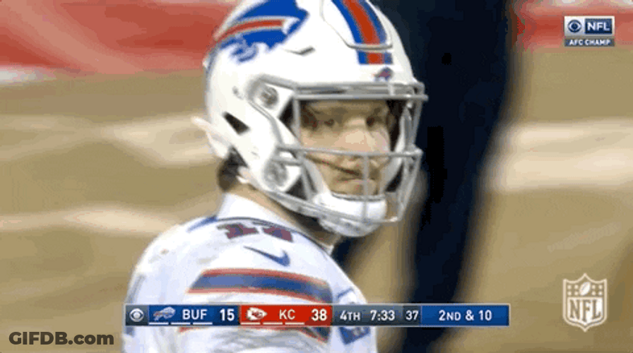 Josh Allen Pointing Up GIF