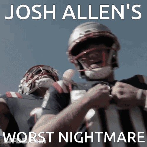 Josh Allen's Worst Nightmare Football Player GIF