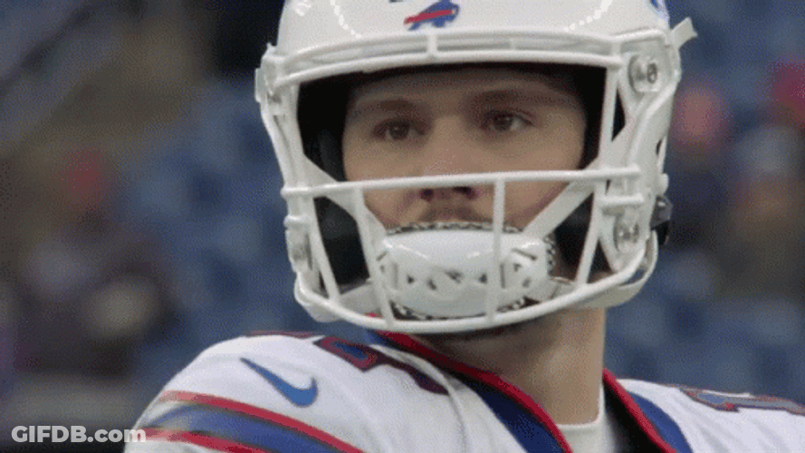 Josh Allen Seriously Looking GIF