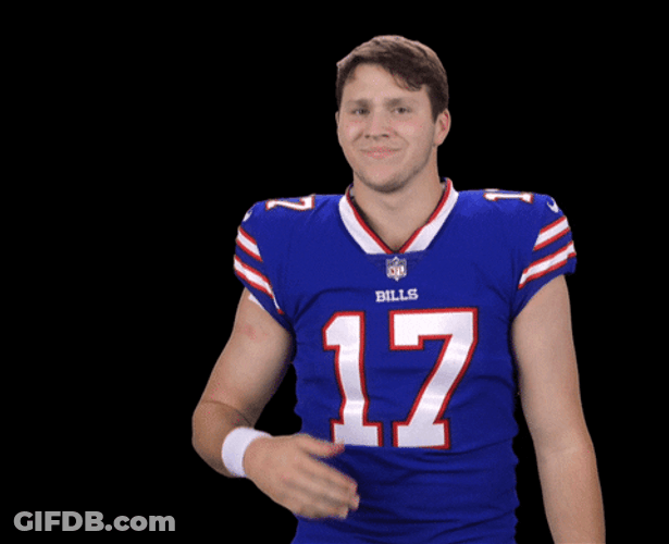 Josh Allen Shaking His Hand GIF