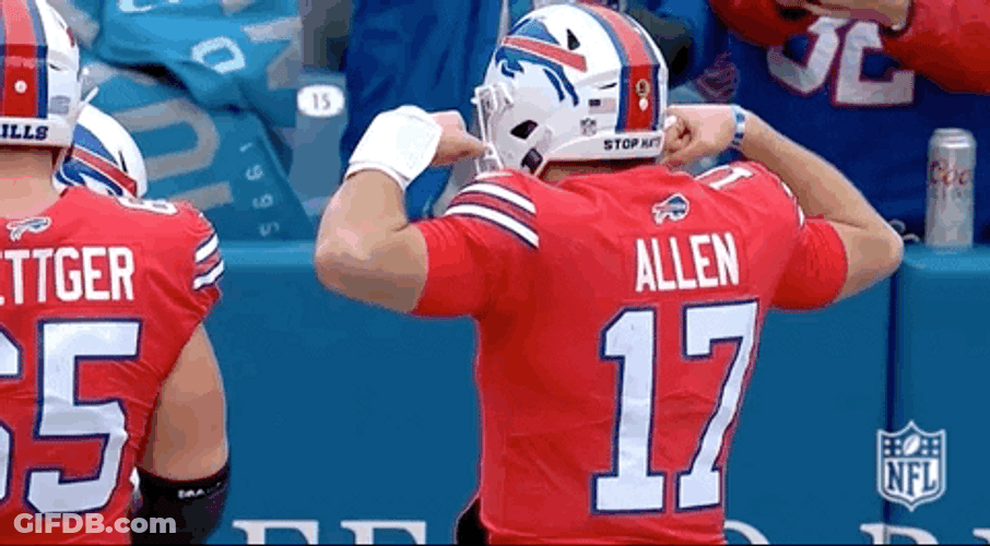 Josh Allen Showing Muscle GIF
