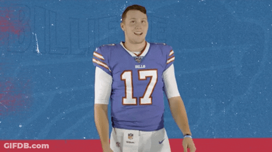 Josh Allen Tossing GIF