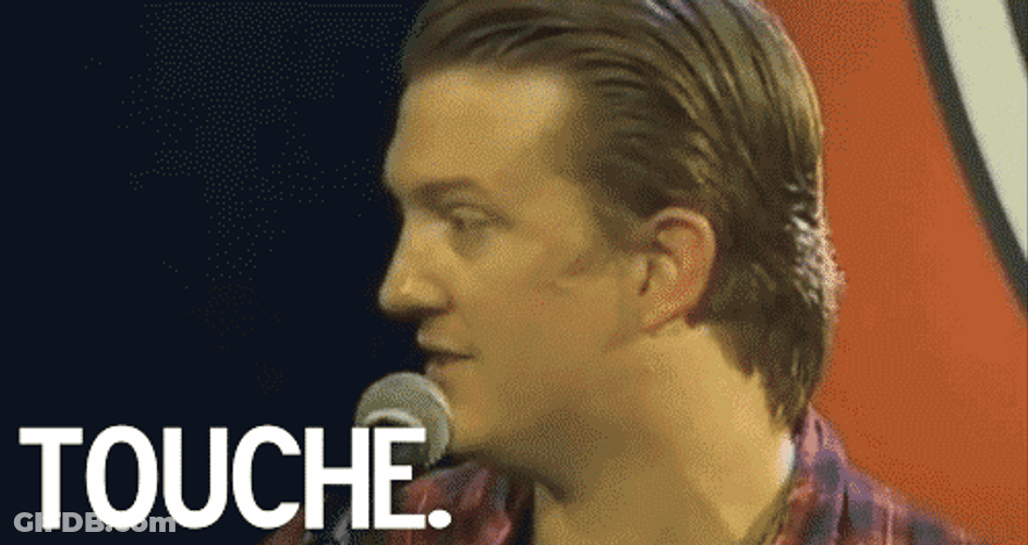 Josh Homme Saying Touche GIF