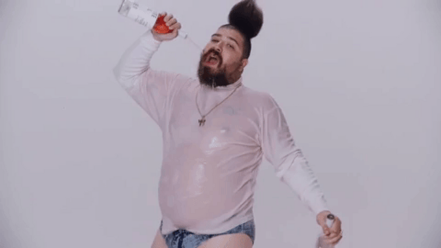 Josh Ostrovsky Pose With His Wet Tshirt GIF