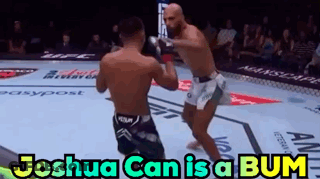 Joshua Can Bum Written At Boxing Match Bottom GIF