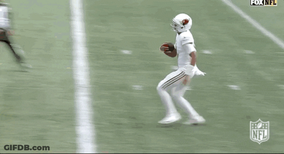 Joshua Dobbs Leaping Into Touchdown Zone GIF