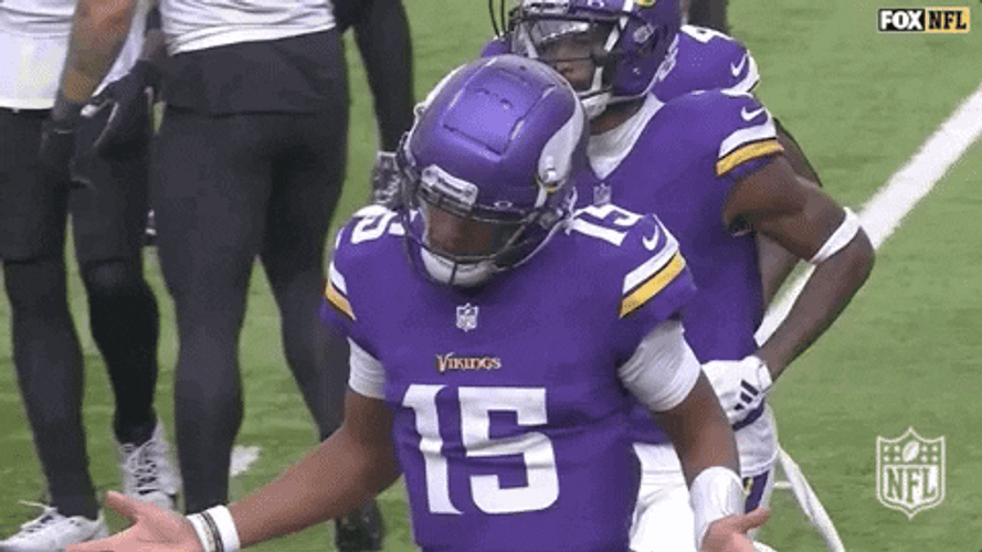 Joshua Dobbs Shoulder Shrug GIF