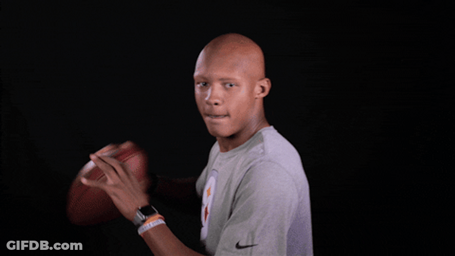 Joshua Dobbs Throwing Football Minnesota Vikings GIF