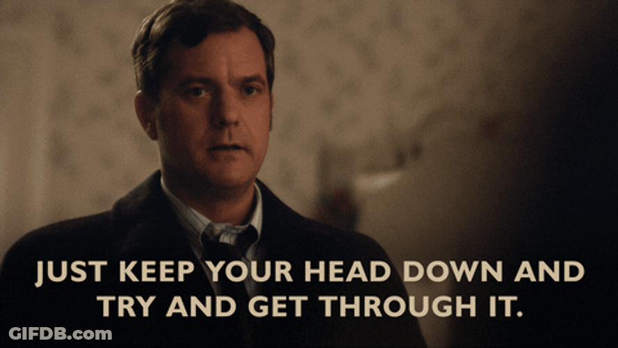 Joshua Jackson Head Down Try And Get Through It GIF