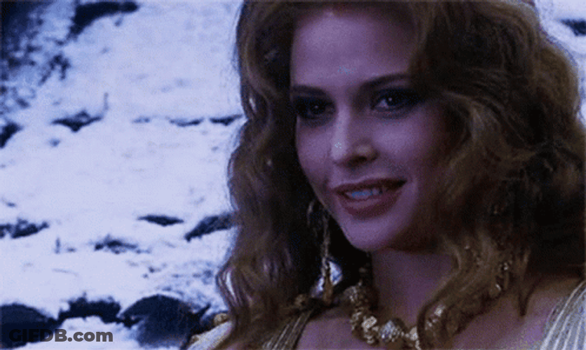 Josie Maran Dracula Smile GIF