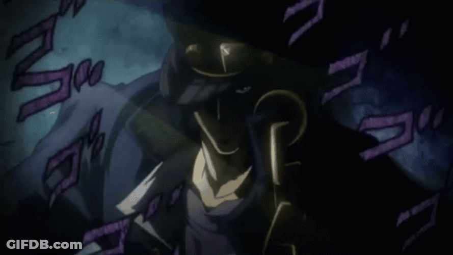 Jotaro Kujo Dark Serious GIF