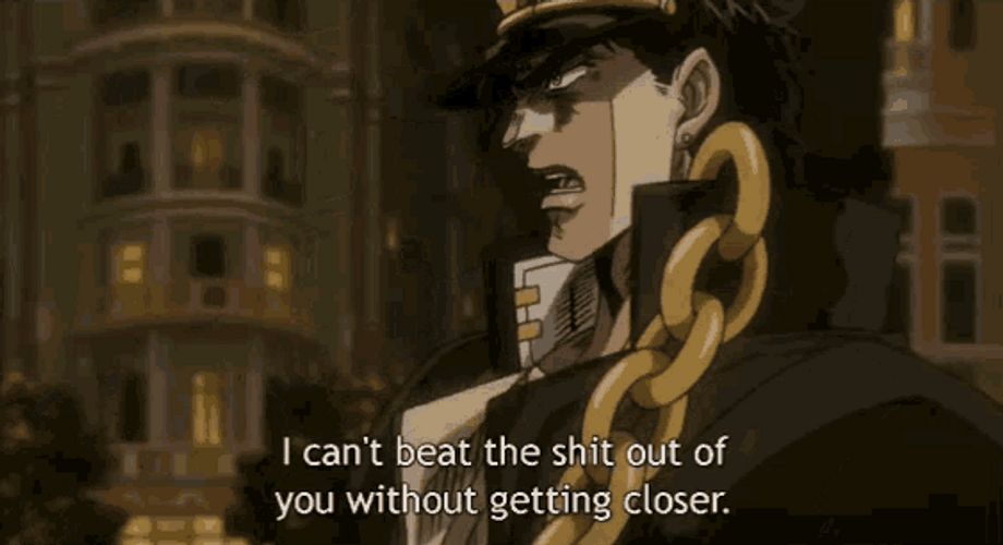 Jotaro Kujo Getting Closer GIF