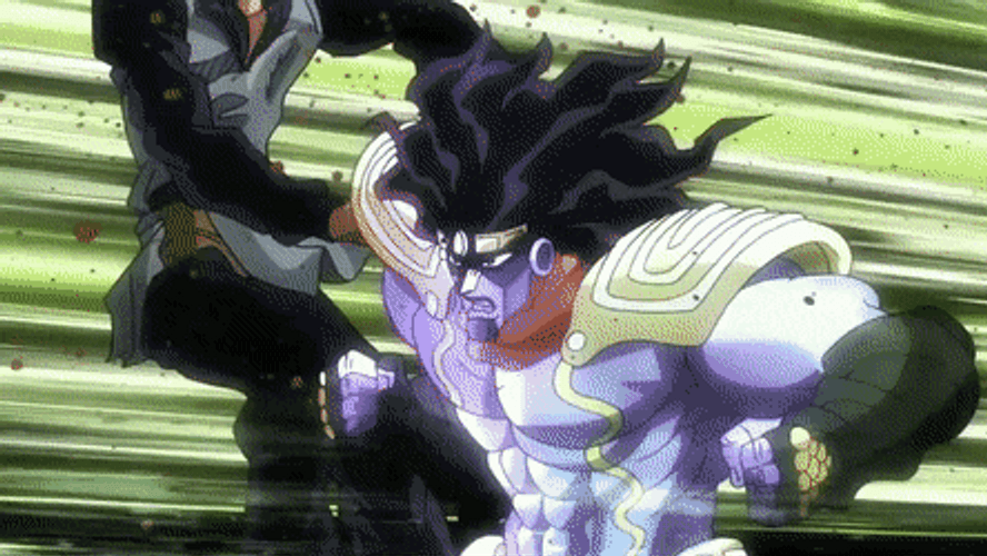 Jotaro Kujo Relentless Punch GIF