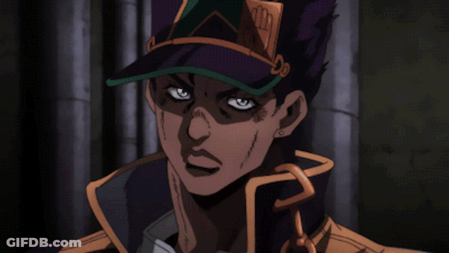 Jotaro Kujo Serious Face GIF
