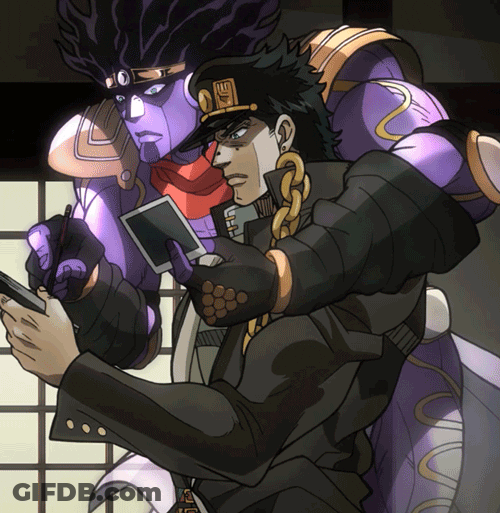 Jotaro Kujo Star Platinum Phone GIF