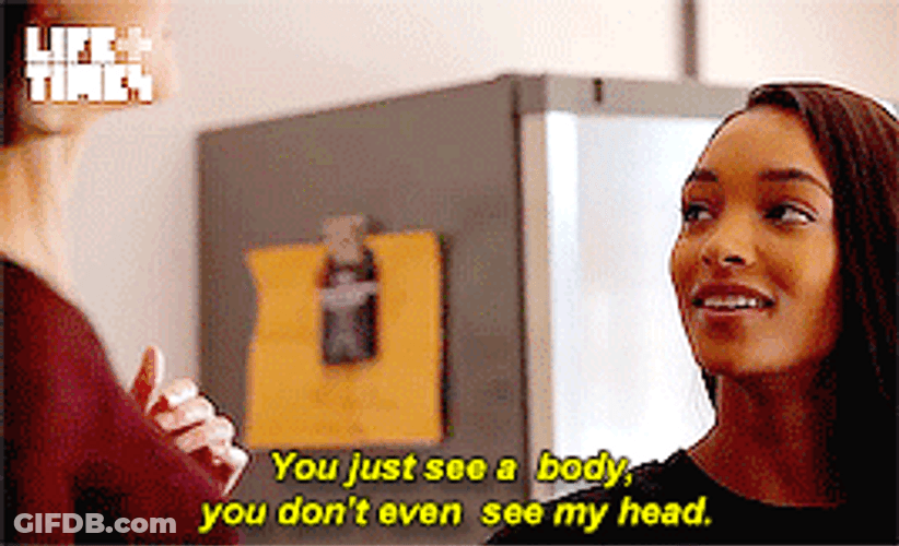 Jourdan Dunn Looking Down GIF