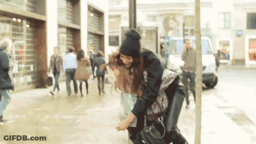 Jourdan Dunn Piggyback GIF