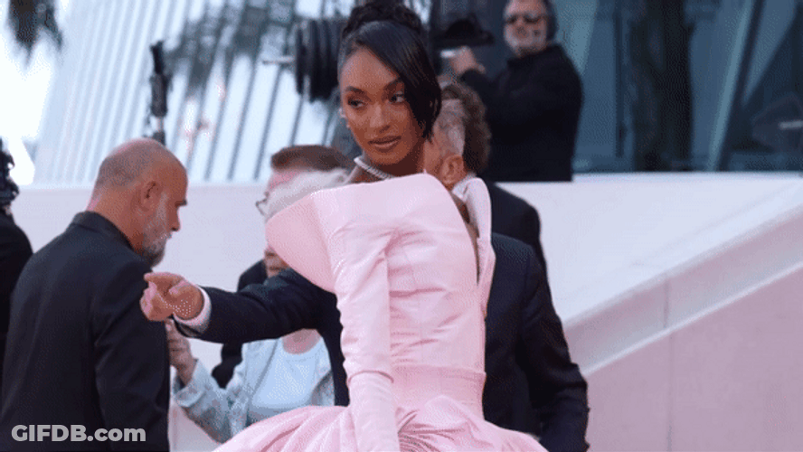 Jourdan Dunn Pink Dress GIF