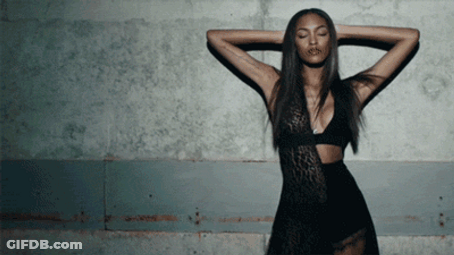 Jourdan Dunn Wall Pose GIF