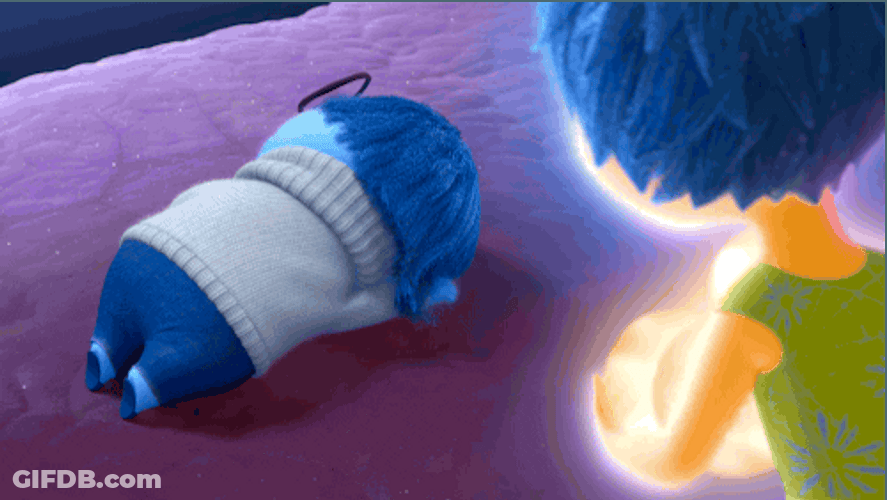 Joy Approached Lying Sadness Inside Out GIF