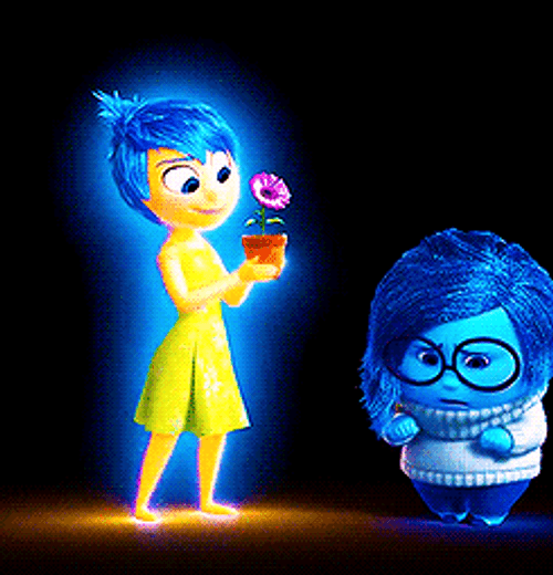 Joy Giving Flower Sadness Inside Out GIF