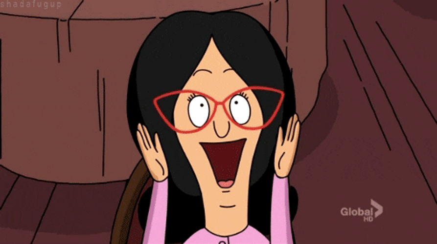 Joy Happy Fan Girl Bob's Burgers GIF