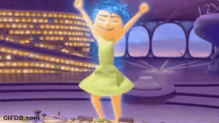 Joy Inside Out Happy Cheer GIF