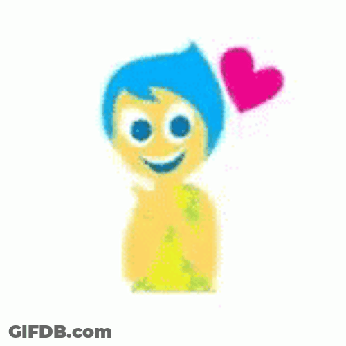 Joy Inside Out Happy Heart Art GIF
