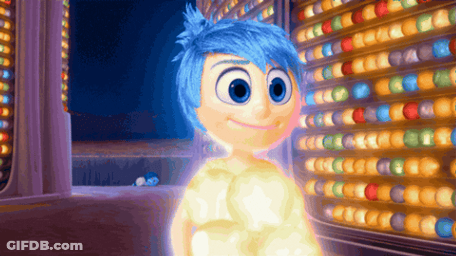 Joy Inside Out Holding Memory Balls GIF