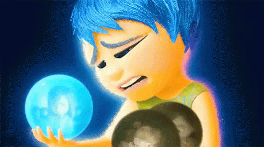 Joy Inside Out Hugging Sadly GIF