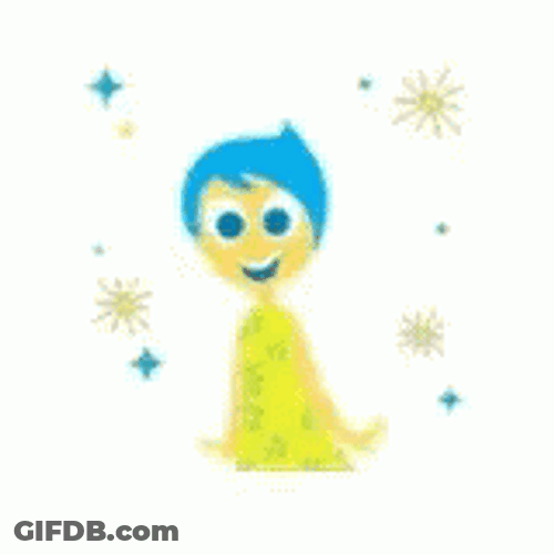 Joy Inside Out Jumping Happily GIF